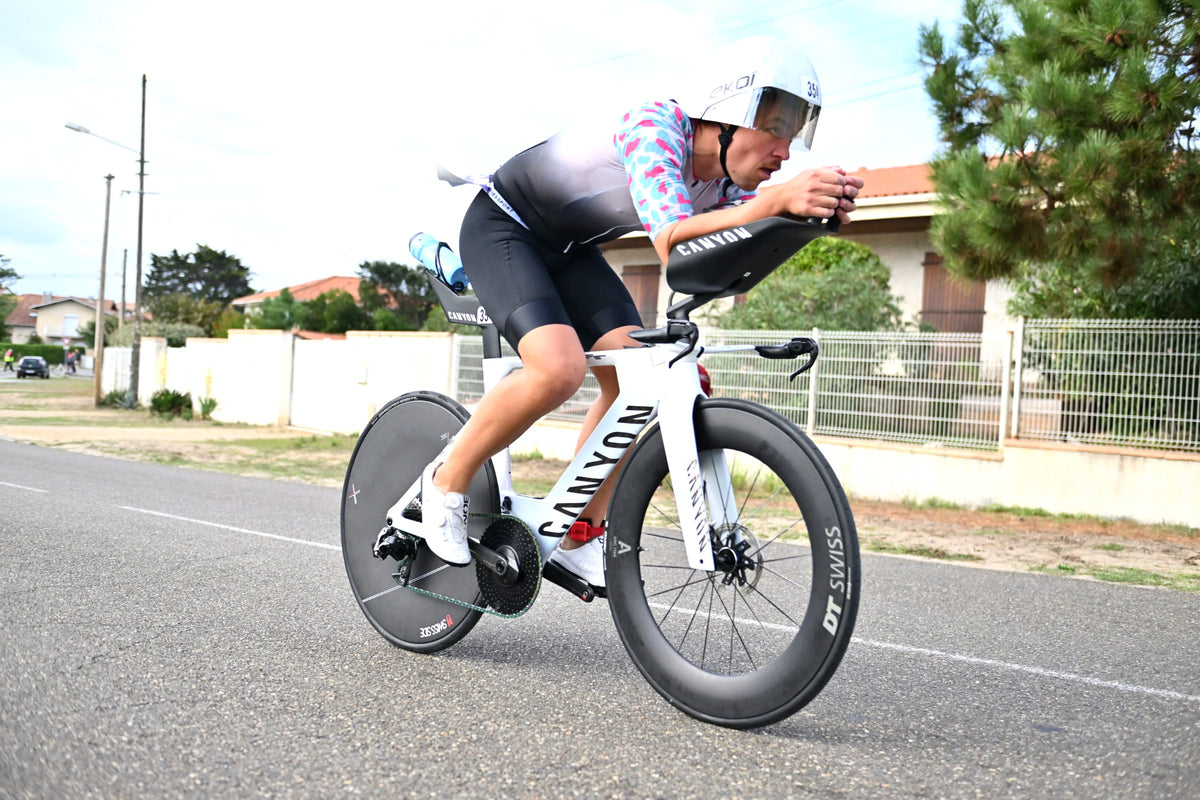 Trifonction AERO MUSSE portée à vélo en triathlon